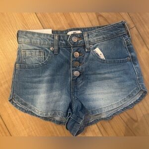 Nordstrom BP Be Responsible Denim Blue Button fly Women Shorts size 23